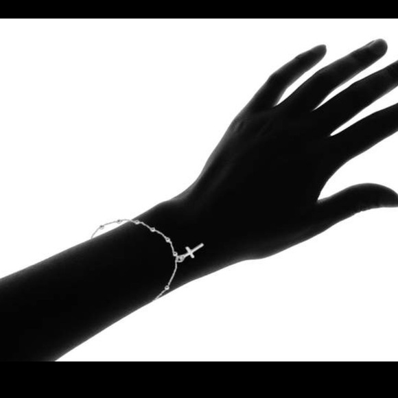 .925 Sterling Silver Rosary Bracelet - Picture 3 of 5